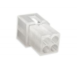 Female .062" Pin & Socket Receptacle Housing, 4 Circuits, 2x2